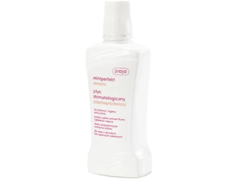 ZIAJA Mintperfekt Sensitiv płyn przeciwpróchniczy, 500 ml