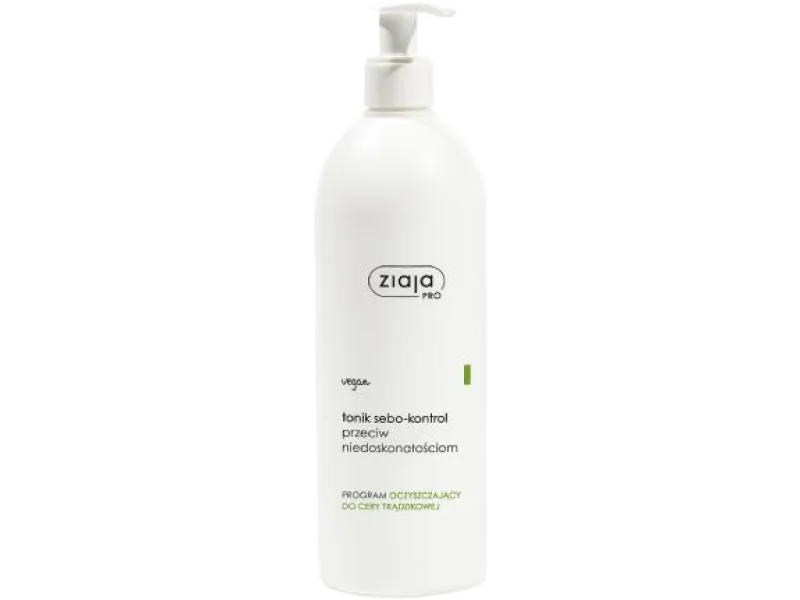 ZIAJA PRO Tonik Sebo-kontrol przeciw niedoskonałościom, 500 ml