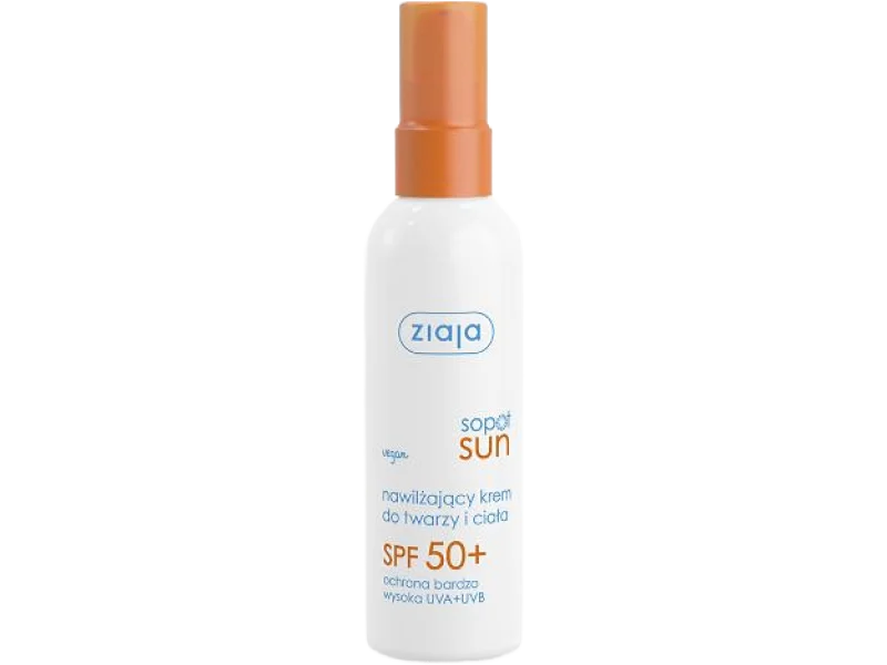 Ziaja Sopot Sun Nawilżający krem do twarzy i ciała SPF 50+, 90 ml