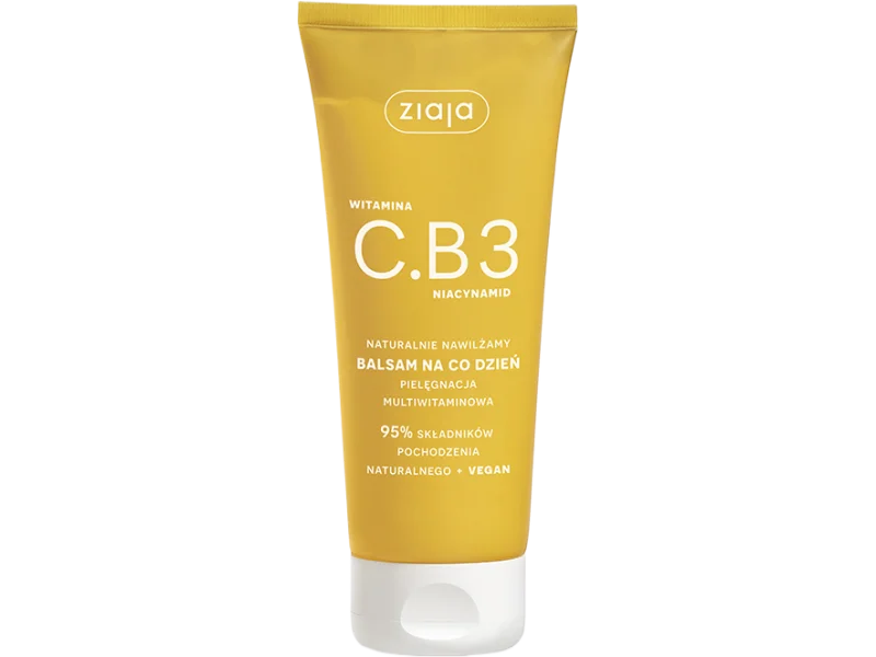 Ziaja witamina C.B3 niacynamid naturalnie nawilżamy balsam do ciała na co dzień, 200 ml