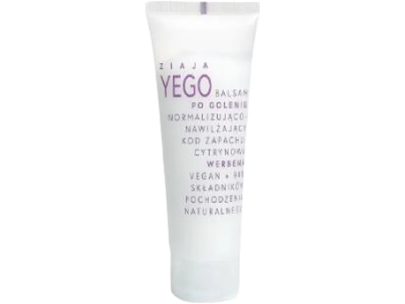 ZIAJA YEGO Balsam po goleniu normalizująco – nawilżający cytrynowa werbena, 80 ml