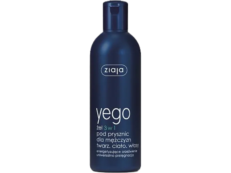 ZIAJA YEGO Żel 3 w 1 pod prysznic dla mężczyzn, żel, 300 ml