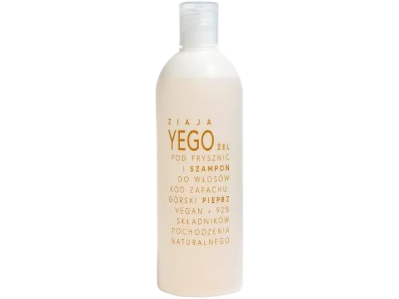 ZIAJA YEGO Żel i szampon górski pieprz, żel, 400 ml