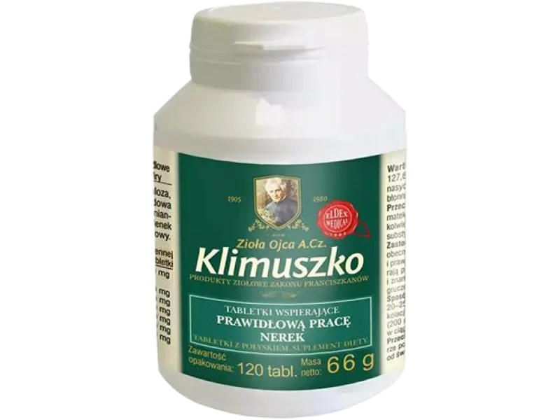Zioła Ojca Klimuszko wspierające prawidłową pracę nerek, tabletki, 120 tabl.