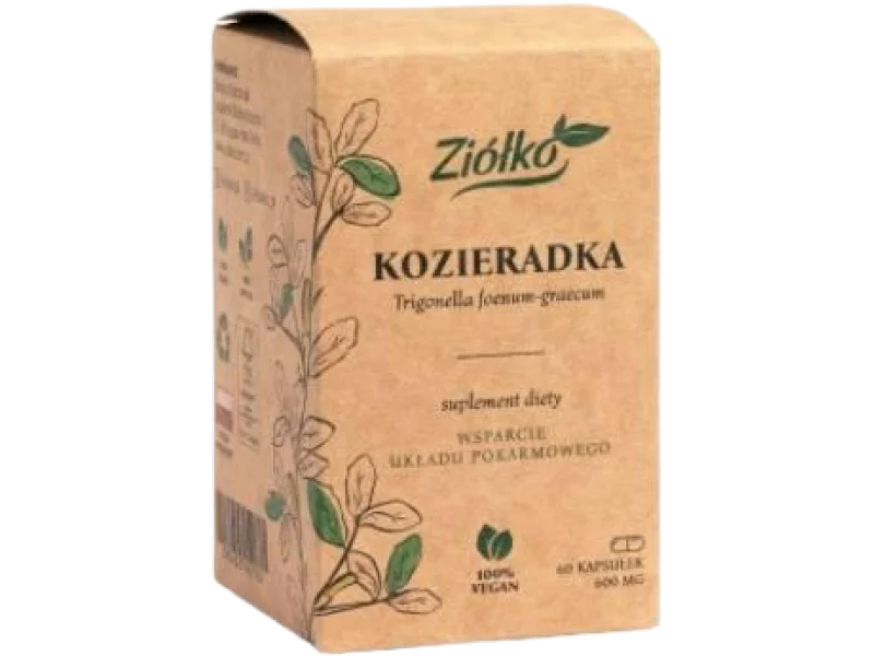 Ziółko Kozieradka, kapsułki, 600 mg, 60 kaps.