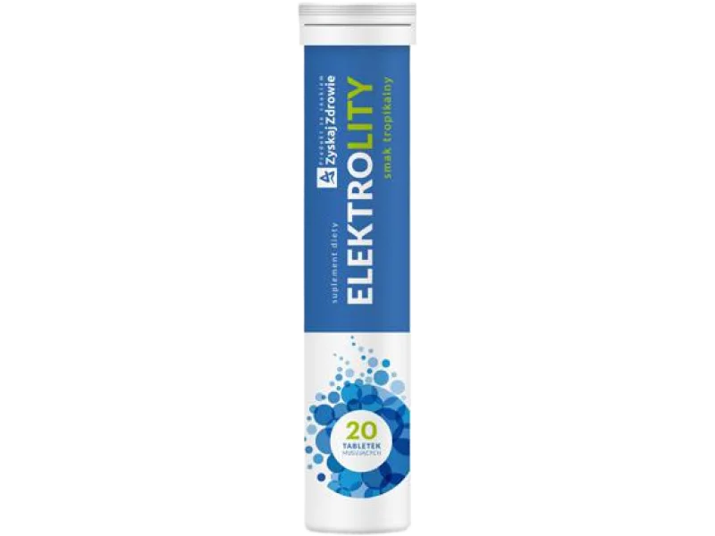 ZYSKAJ ZDROWIE Elektrolity, tabletki musujące, 20 tabl.