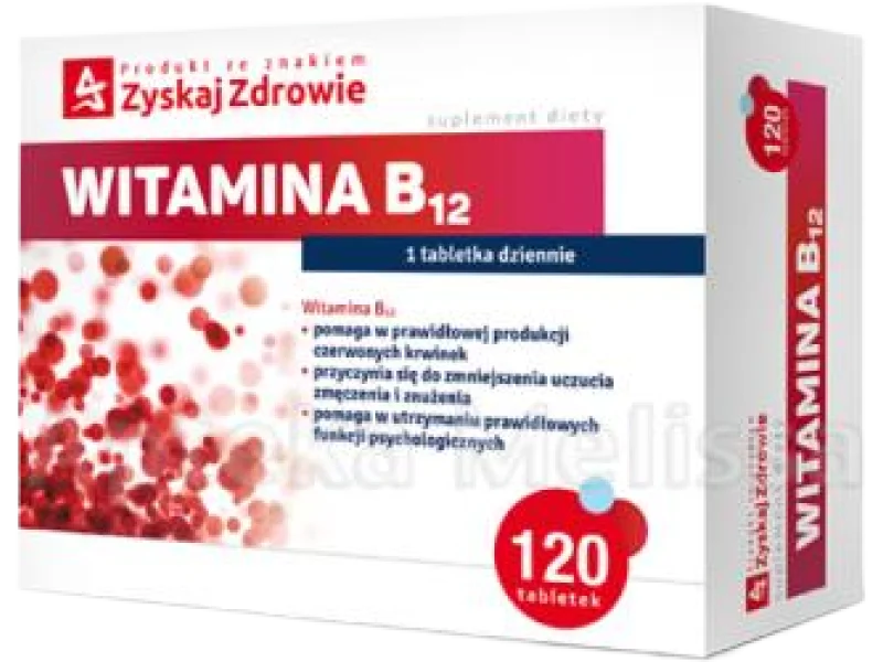 ZYSKAJ ZDROWIE Witamina B12, tabletki, 120 tabl.